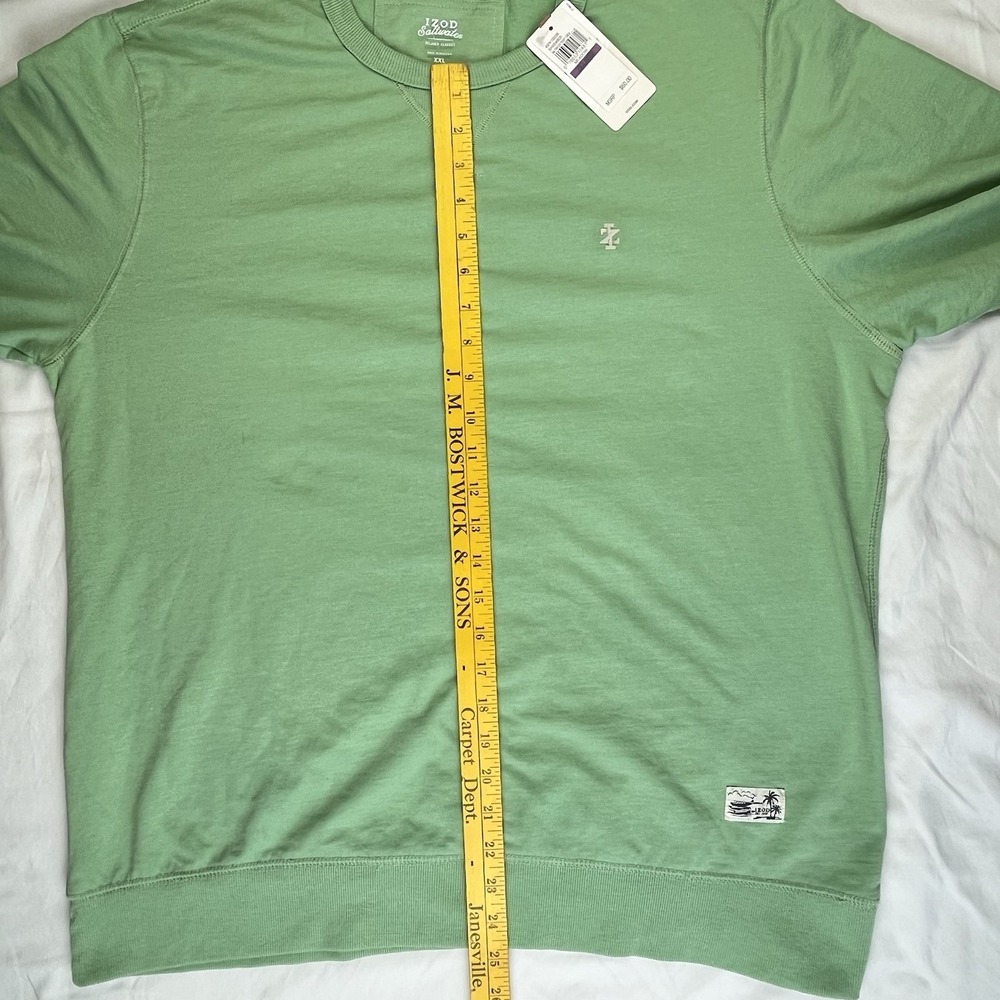 IZOD‎ Saltwater Pullover Relaxed Classic Terry Crew Neck Pullover Men's Size 2XL - Picture 10 of 13